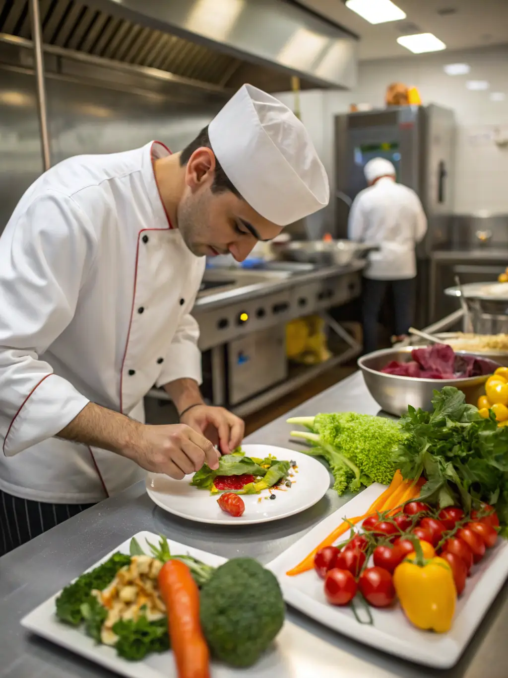 A restaurant kitchen with efficient workflow and state-of-the-art equipment, reflecting JCJ Consultings' system solutions.